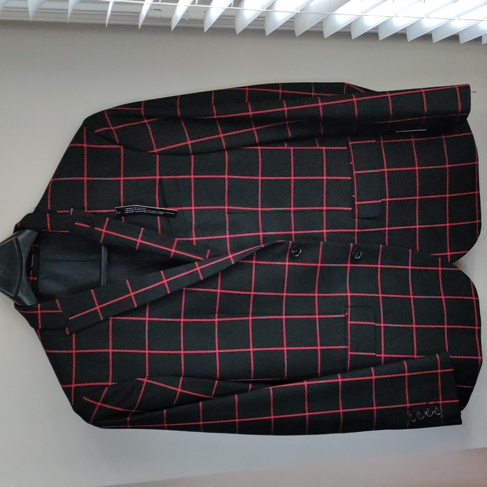 J. Ferrar Plaid Suit